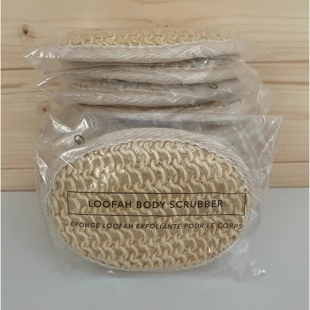 NEW 10 Individual LOOFAH Beige Oval BODY SCRUBBER Size: 4 1/2” x 3 1/2” - Picture 4 of 5